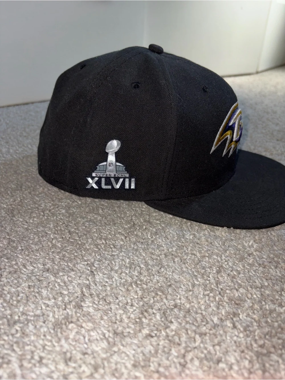 New Era Baltimore Ravens Super Bowl  Fitted 59FIFTY Cap Size 8